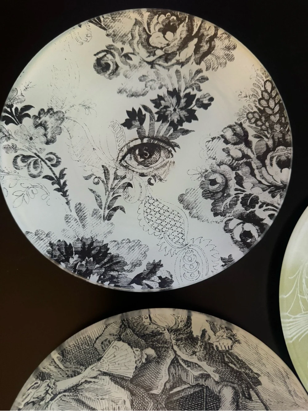 Decorative Plates Floral and Illustration Designs